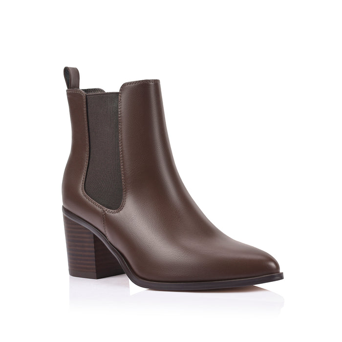 Abbie Chelsea Ankle Boots - Chocolate Brown
