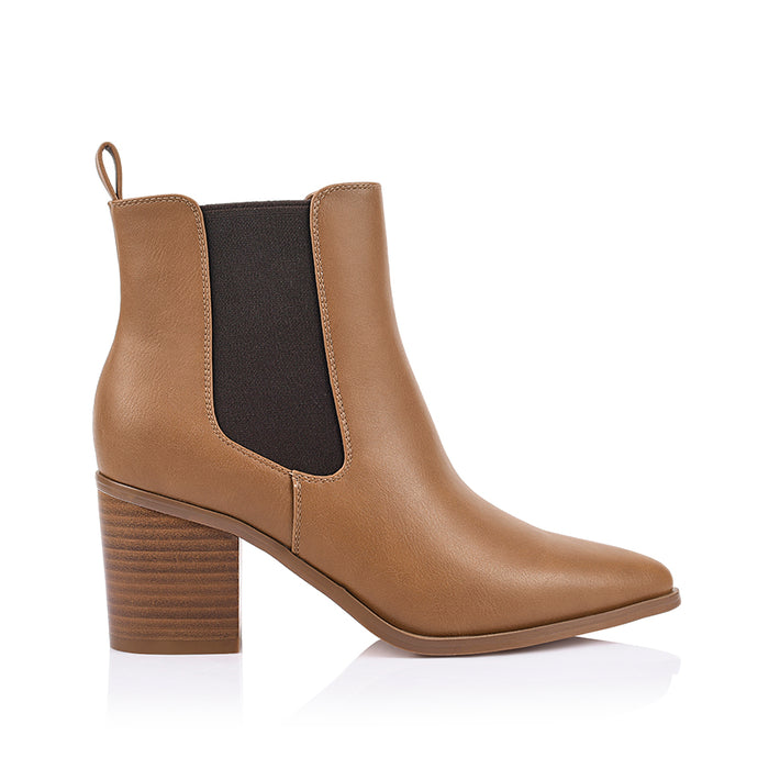 Abbie Chelsea Ankle Boots - Tan