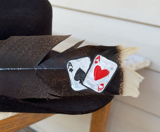 Ace Cards Painted Turkey Feather