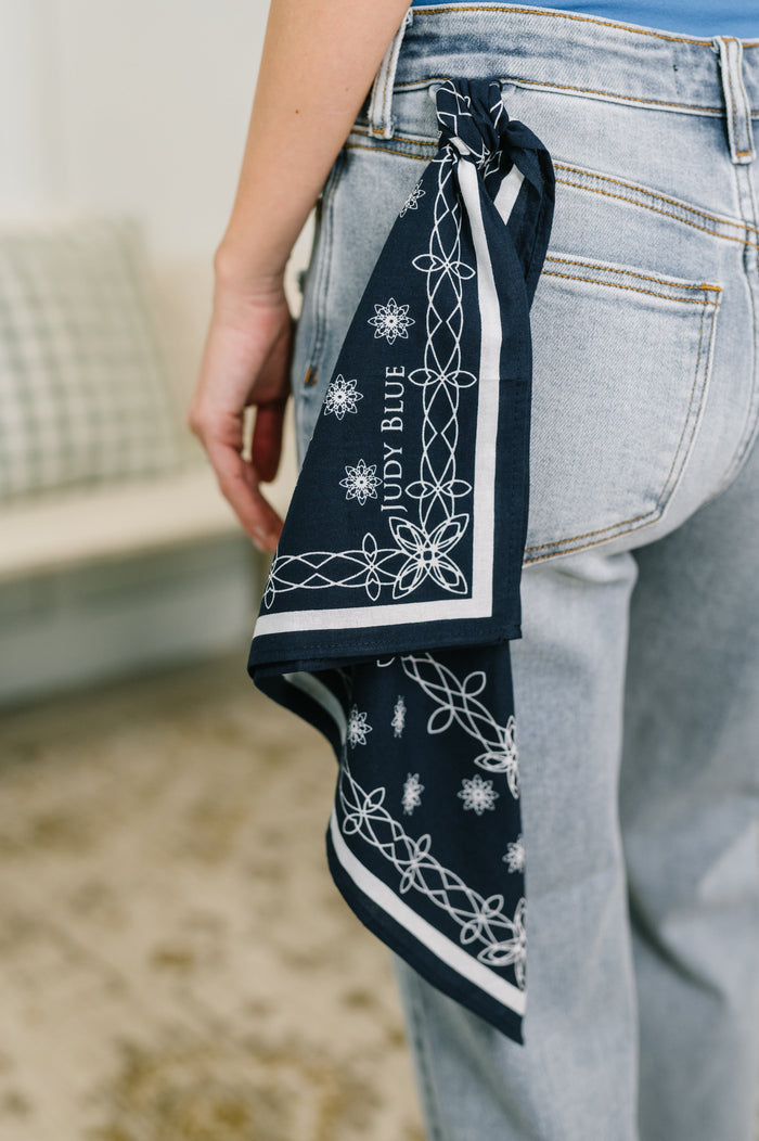 Alex Mid Rise Boyfriend Jean with Bandana Loop Jeans Ave Shops- Tilden Co.