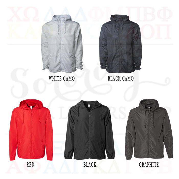 Alpha Chi Omega Lightweight Windbreaker Jacket