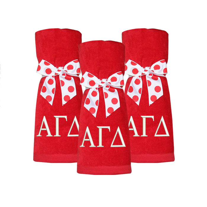 Alpha Gamma Delta Beach Towel