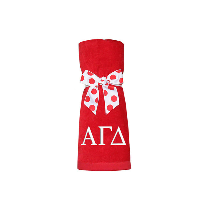 Alpha Gamma Delta Beach Towel