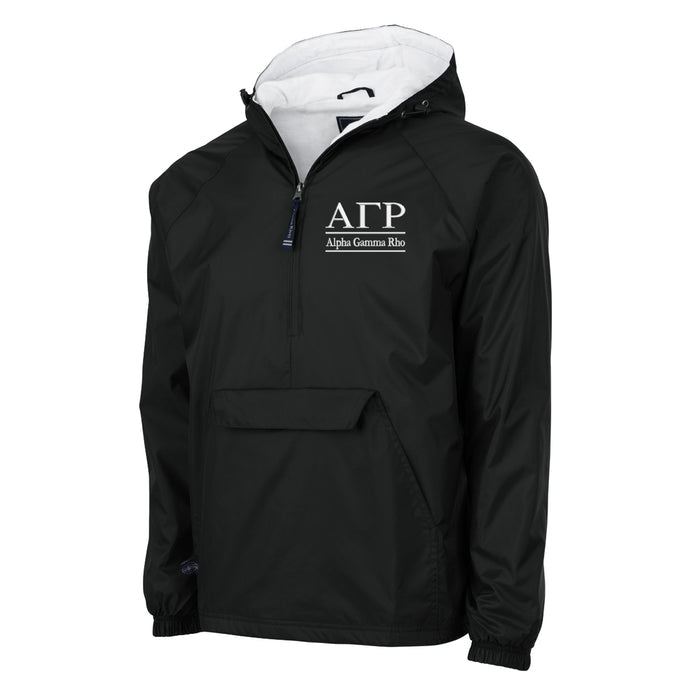 Alpha Gamma Rho Flannel Lined Windbreaker