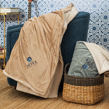 Alpha Omega Epsilon Sherpa Throw Blanket