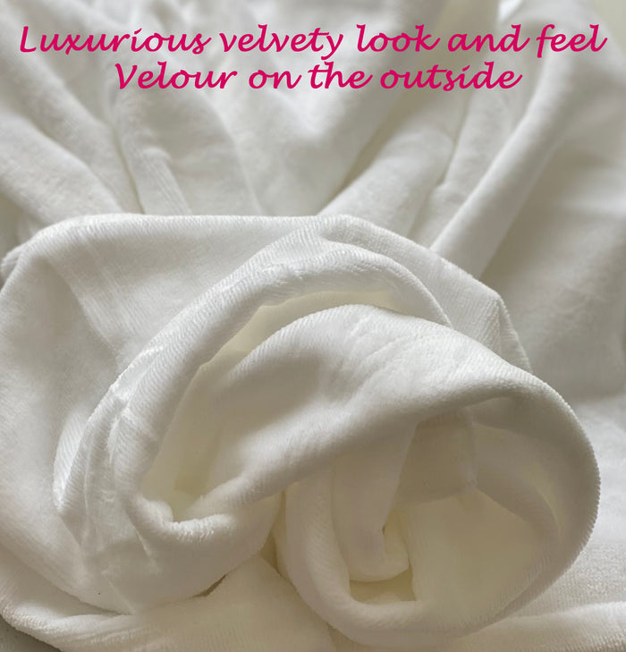 Alpha Phi Terry Velour Spa Wrap