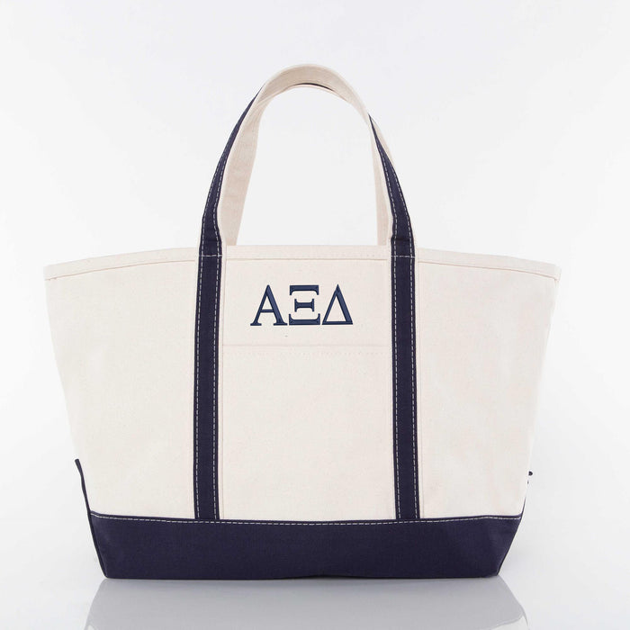 Alpha Xi Delta Large Canvas Tote Bag