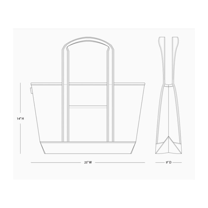 Alpha Xi Delta Large Canvas Tote Bag