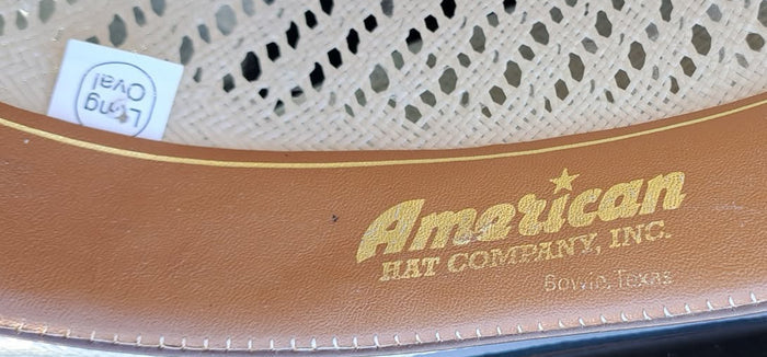 American Hat Co. Long Oval Size 7 3/8" Hand Shaped