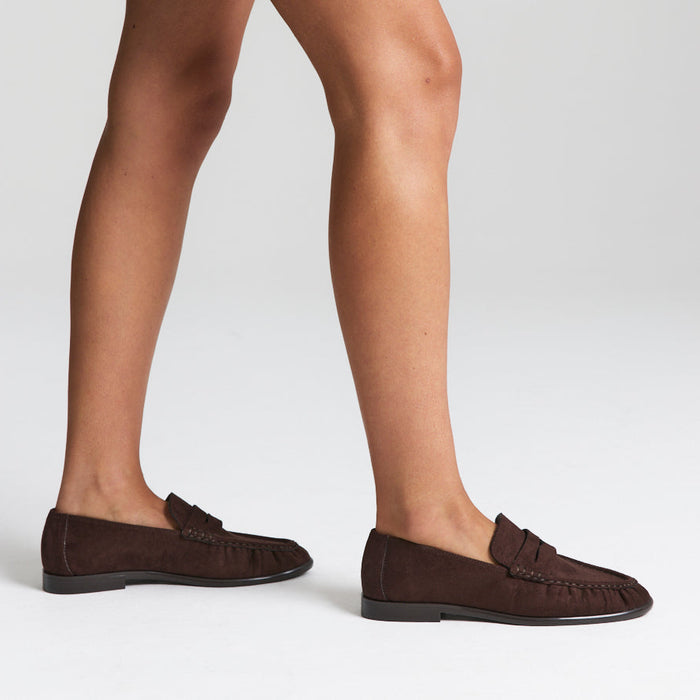 Angel Loafers - Chocolate Brown Micro