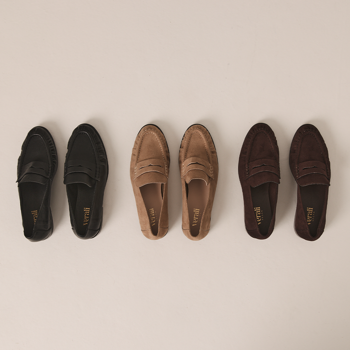 Angel Loafers - Chocolate Brown Micro