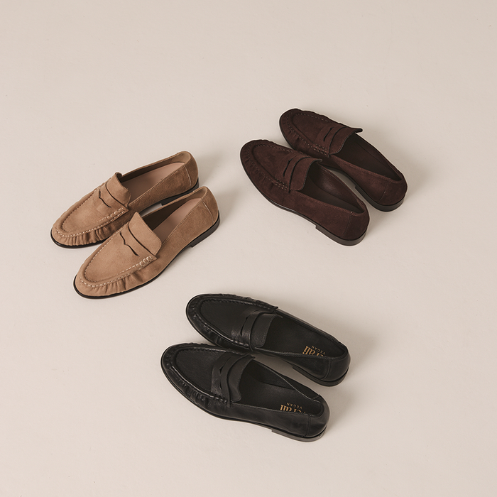 Angel Loafers - Chocolate Brown Micro