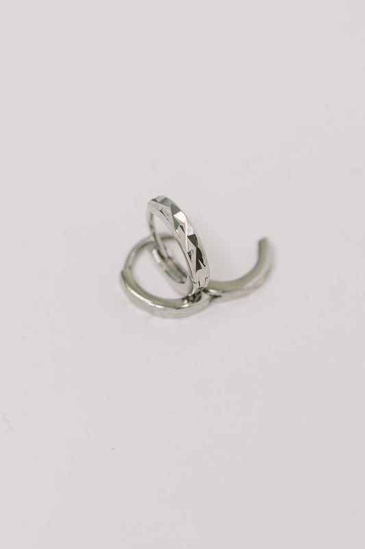 Any Reason Hammered Sterling Silver Earrings Womens Ave Shops- Tilden Co.