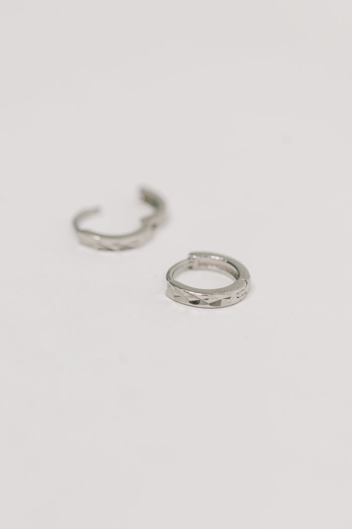 Any Reason Hammered Sterling Silver Earrings Womens Ave Shops- Tilden Co.