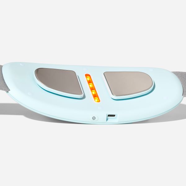 Portable TENS  heat and red light unit for menstrual cramps