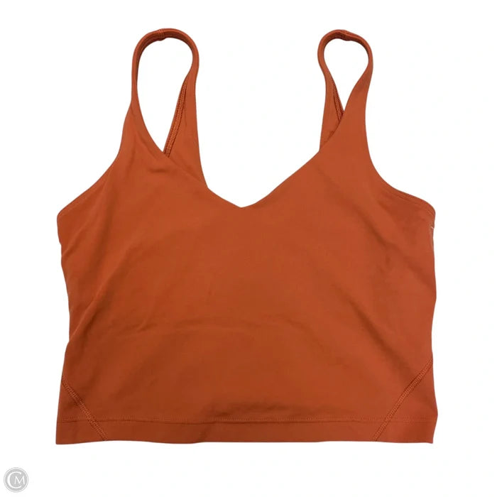 Athletic Bra By Lululemon In Orange, Size: S