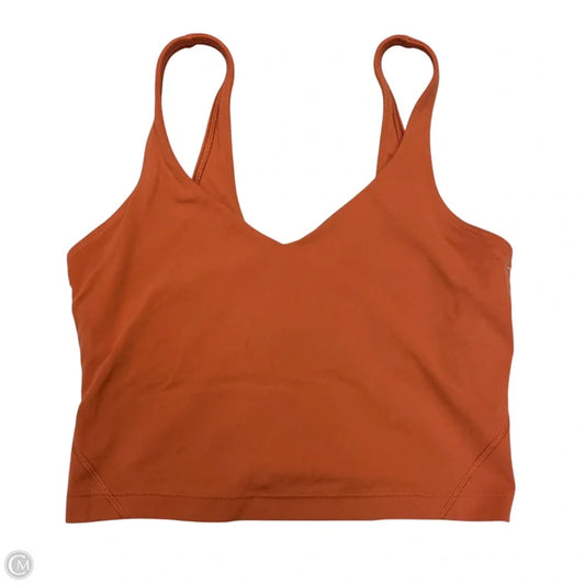 Athletic Bra By Lululemon In Orange, Size: S