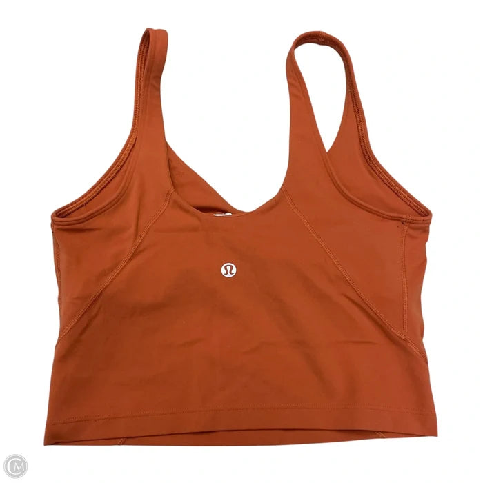 Athletic Bra By Lululemon In Orange, Size: S