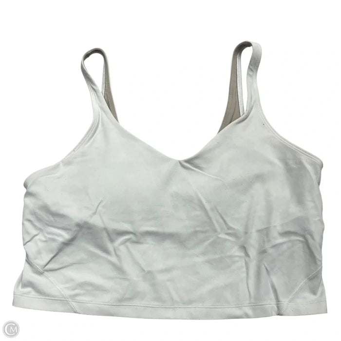 Athletic Bra By Lululemon In White, Size: Xl