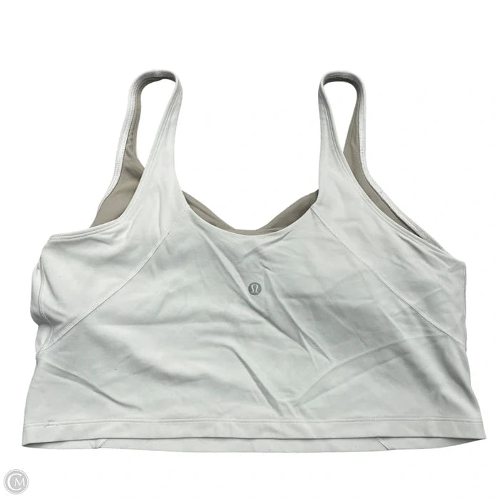 Athletic Bra By Lululemon In White, Size: Xl