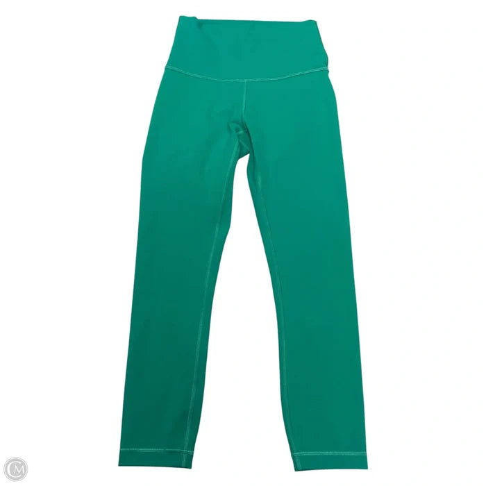 Athletic Leggings By Lululemon In Green, Size: S