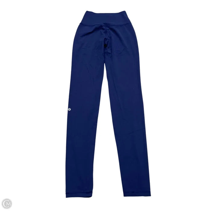 Athletic Leggings By Lululemon In Navy, Size: Xs