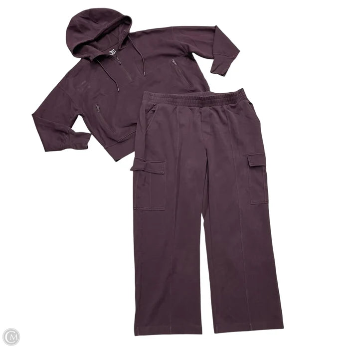Athletic Pants 2pc By Old Navy In Purple, Size: 2x