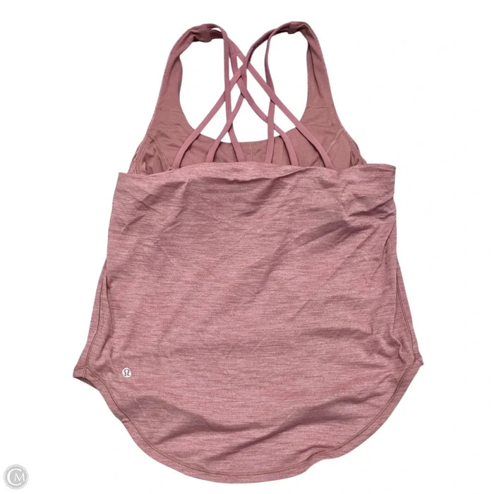 Athletic Tank Top By Lululemon In Pink, Size: S