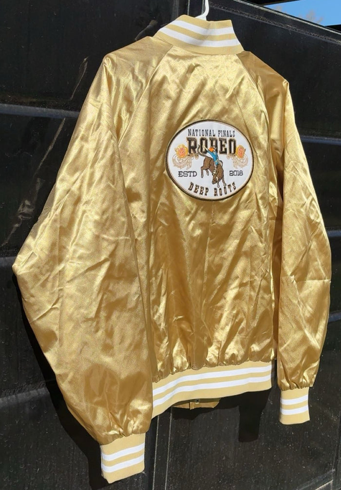 Augusta Gold Satin Jacket - National Finals Rodeo Deep Roots 2018