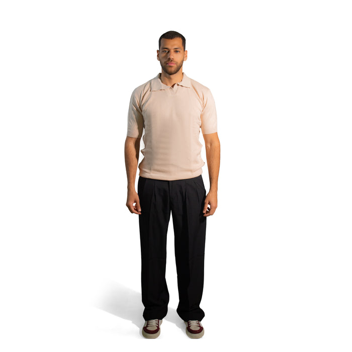 Aykoona Popcorn Knit Polo