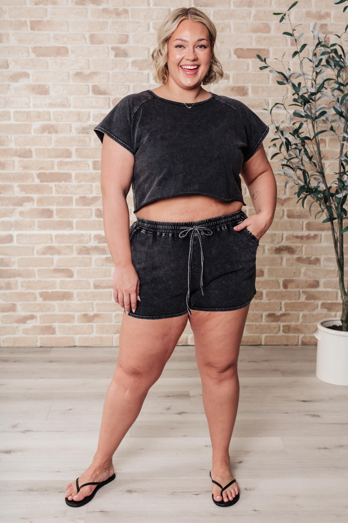 Back to Reality Mineral Wash Short Set Jumpsuit Ave Shops- Tilden Co.