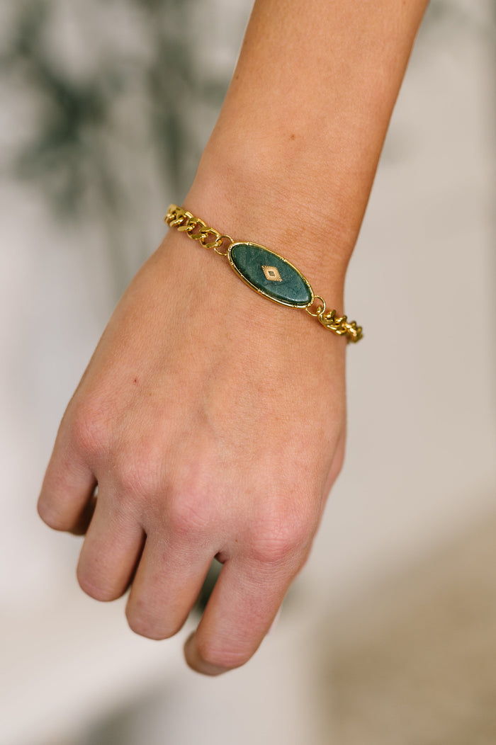 Bangle in Jade Bracelet Bracelet Ave Shops- Tilden Co.
