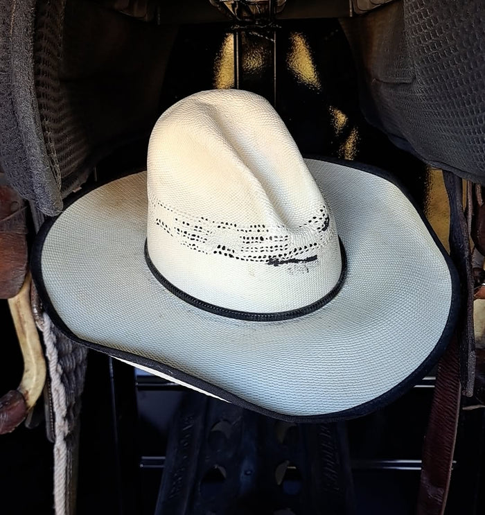 Bangora Vinage Texas Hat 7 1/8" Tall Gus Crown