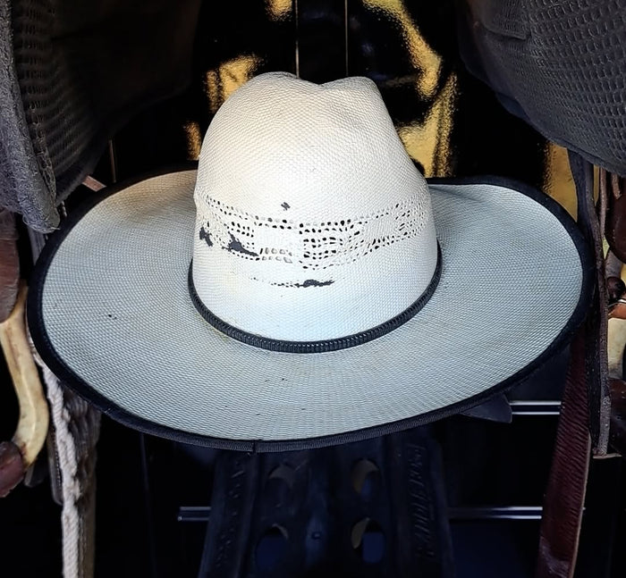 Bangora Vinage Texas Hat 7 1/8" Tall Gus Crown