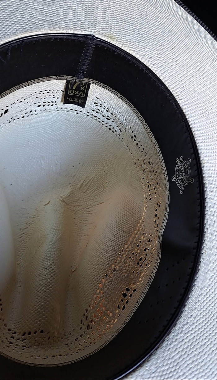 Bangora Vinage Texas Hat 7 1/8" Tall Gus Crown