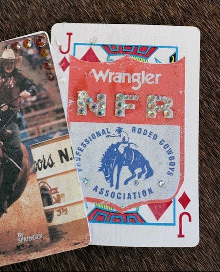 Barrel Racing & Back number - Bedazzled Hat Card Set