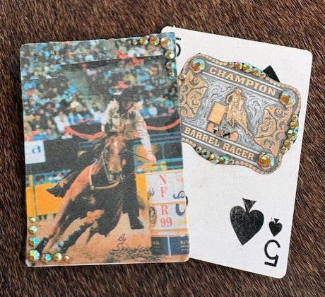 Barrel Racing & Belt Buckle Hat Card Set - Bedazzled