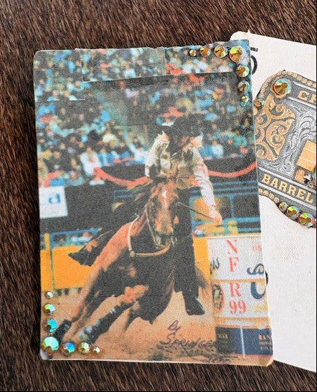 Barrel Racing & Belt Buckle Hat Card Set - Bedazzled