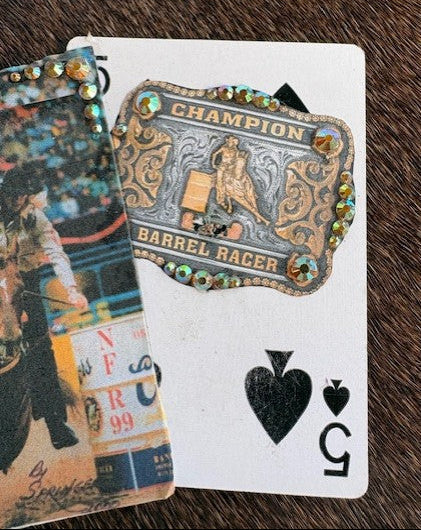 Barrel Racing & Belt Buckle Hat Card Set - Bedazzled