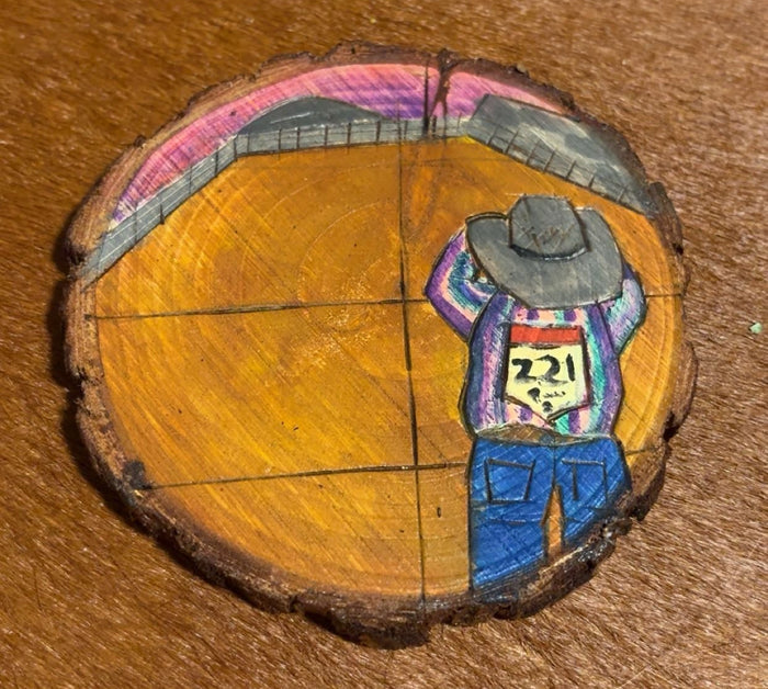 Behind The Chutes - Custom Wood Burned Coasters - Set of 4