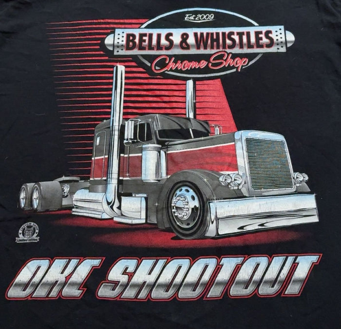 Bells & Whistles OKC Shootout 2018 Semi-Truck Black Tee