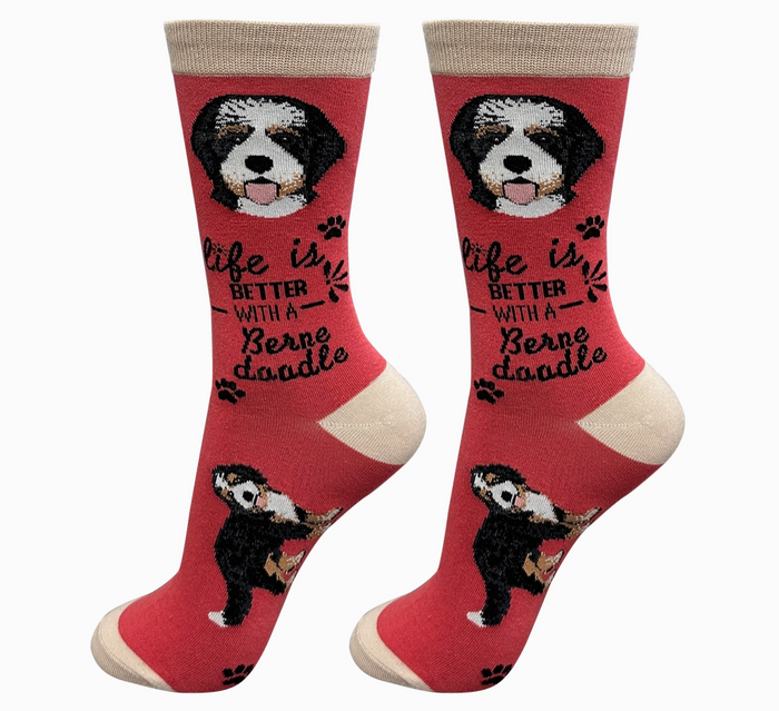 Bernadoodle - Life is Better Socks - Premium Socks from Sock Daddy - Just $10.95! Shop now at Pat's Monograms