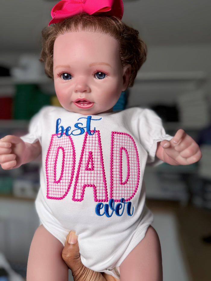 Best Dad Ever Embroidery Design