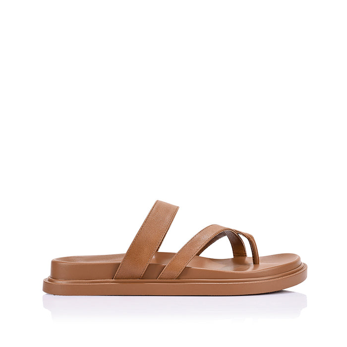 Binky Footbed Slides - Tan