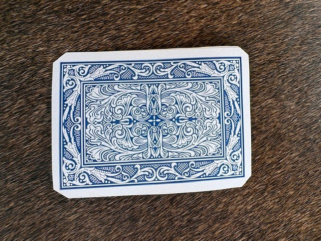 Black & White Vintage Saddle Bronc - Bedazzled Single Hat Card