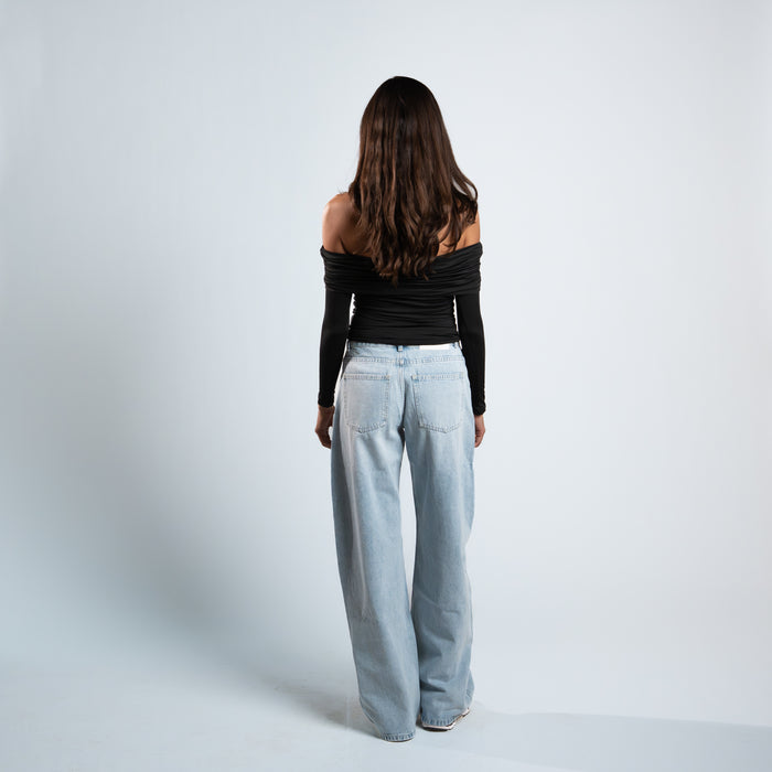 Blanks and Co Off Shoulder Draped Long Sleeve