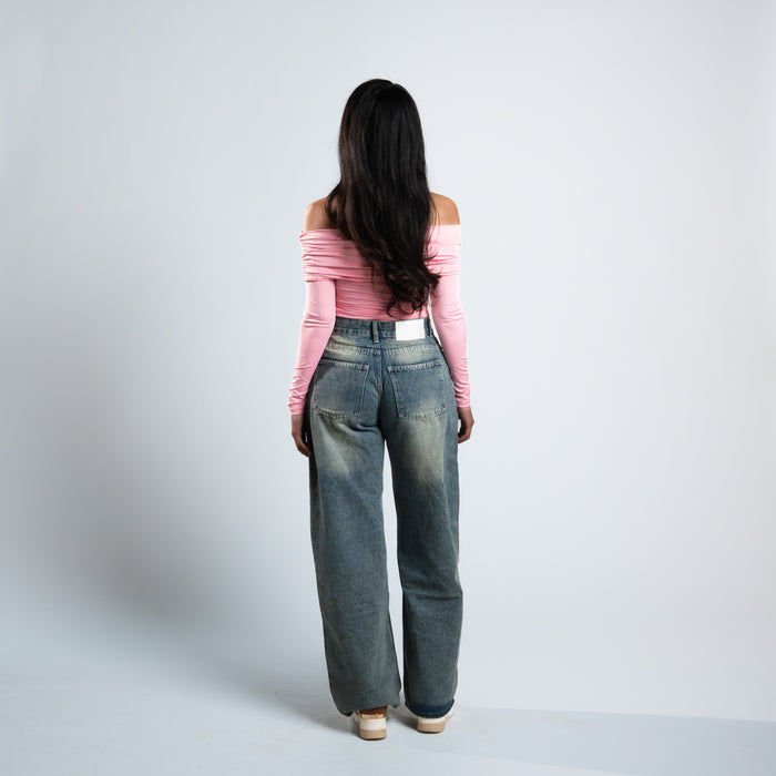 Blanks and Co Off Shoulder Draped Long Sleeve