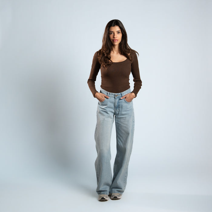 Blurred Long Sleeve Top