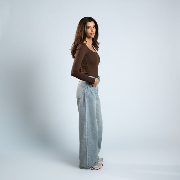 Blurred Long Sleeve Top