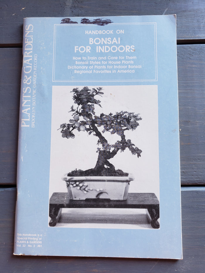 Bonsai for Indoors handbook (1982)
